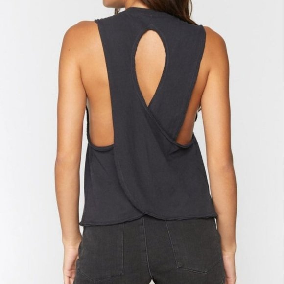 NWT Spiritual Gangster | Surplice Back Swing Tank with Rainbow Embroidery - Picture 3 of 10